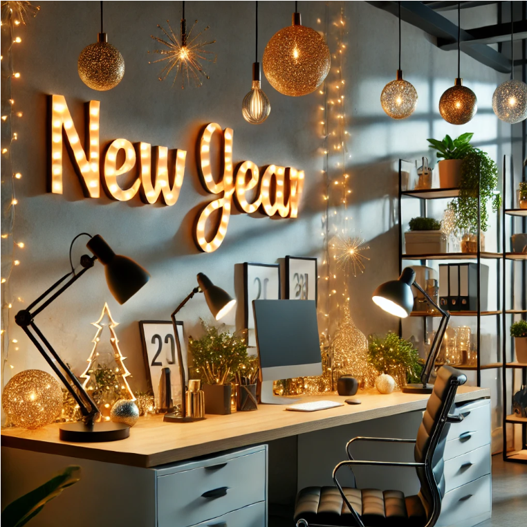 Play with Lighting​​ Office Decoration for New Year