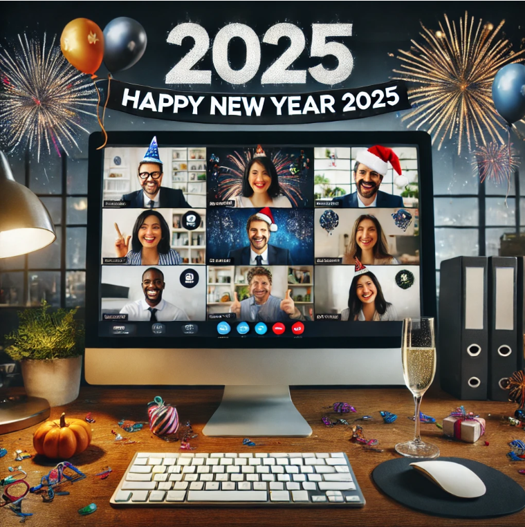 Virtual Decorations for Remote Teams​ ​​ Office Decoration for New Year 2025