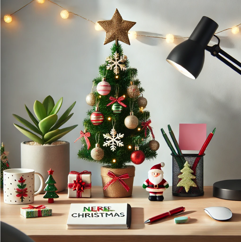 Desk-Specific Christmas Decoration Ideas​