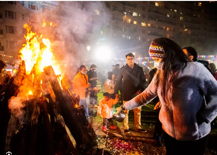 Outdoor Bonfire Area for lohri