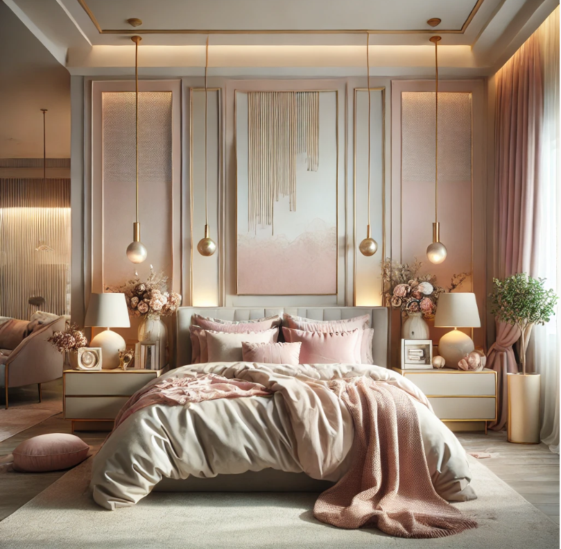 Perfect Color Palette for newly weds bedroom couple