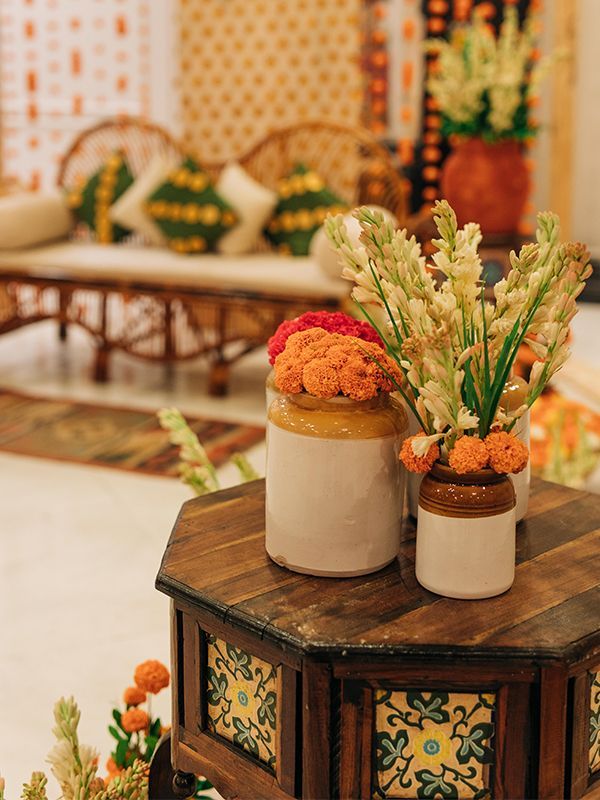 Holi Floral Arrangements & Decor at home